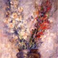 Fiori olio su tela 95x65 cm