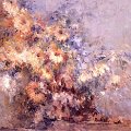 Fiori olio su tela 90x60 cm