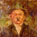 Il padre Giovanni olio su tela 42x42 cm 1919